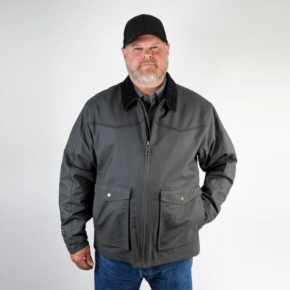 DRI DUCK Men's Charcoal Yellowstone Power Move Canvas Jacket/NWT/L - Picture 8 of 16